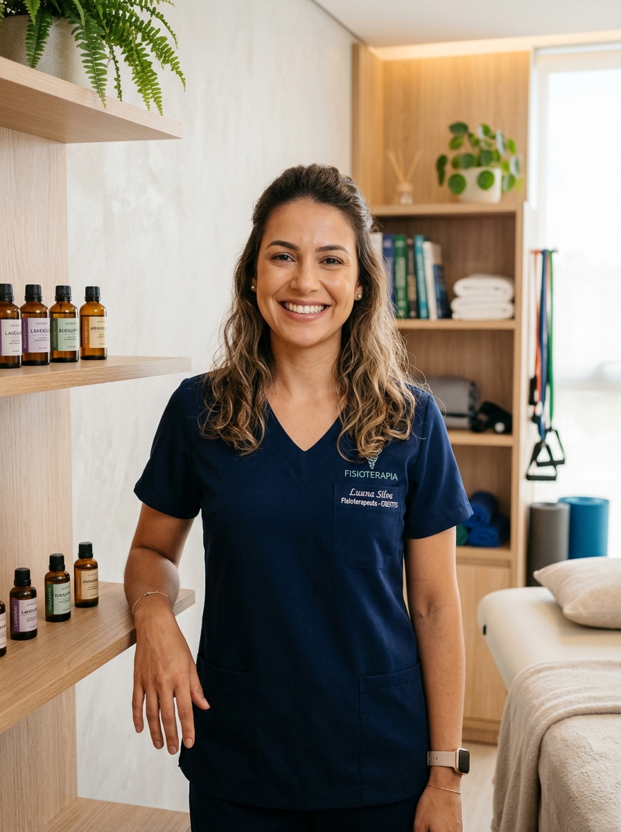 Larissa Faria Borges - Fisioterapeuta no consultório no Instituto Hiraki, Lourdes, Belo Horizonte